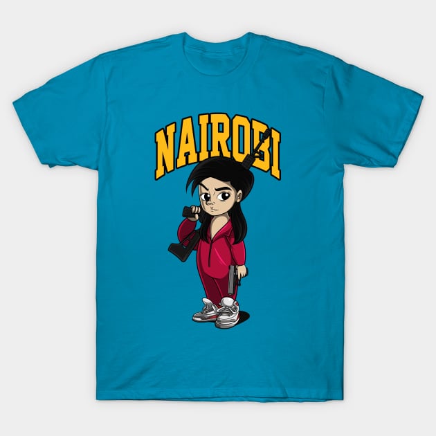 Nairobi Money Heist T-Shirt by namanyastudios